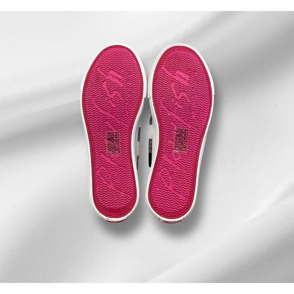 Blowfish Malibu Sneaker Girls 5 StreetWear Cream Buffalo Check Skater Rocker - Picture 5 of 8